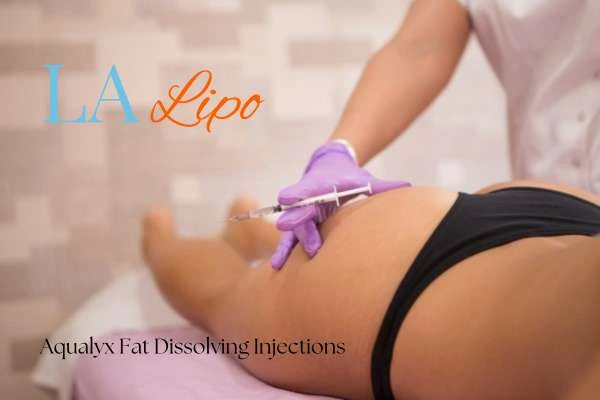 Woman having fat dissolving injections Westbourne Green on thighs