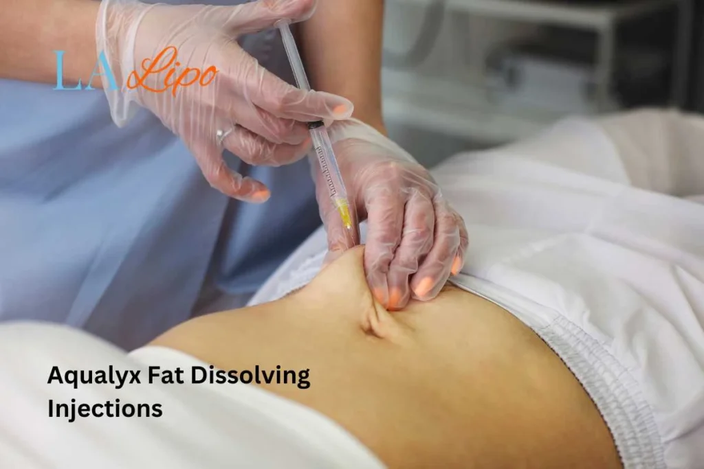 woman having fat dissolving injections Westbourne Green in the stomach